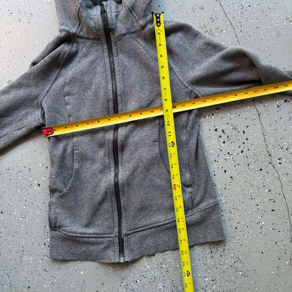 Lululemon Scuba Full-Zip Hoodie Sweatshirt Women's Gray Heathered Athleisure - Picture 5 of 6